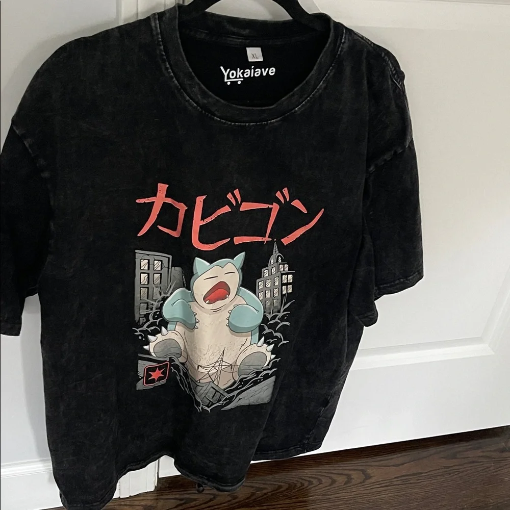 Vintage Style Snorlax Graphic T-Shirt - Picture 1 of 4